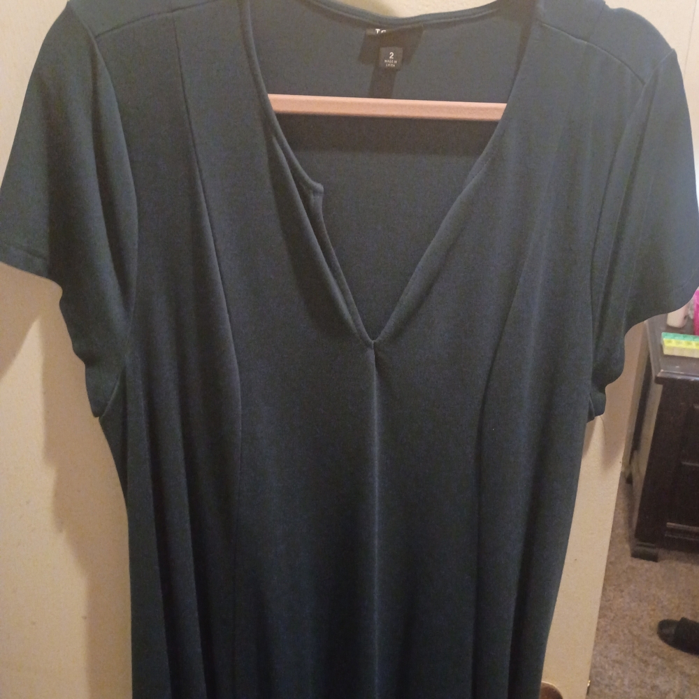 torrid Dark Teal V-Neck Midi Dress
